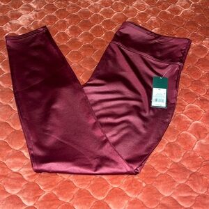 Burgundy, shiny wild fable leggings